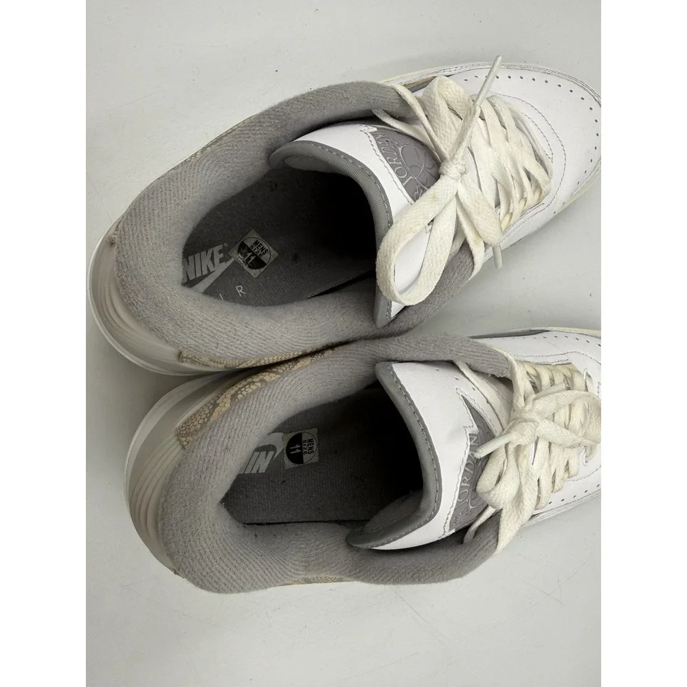 Jordan 2 Men's Sneakers White Snake Skin Size 11